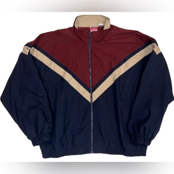 Champion VINTAGE Authentic Athletic Apparel Full Zip Lined Windbreaker Jacket XL - Picture 1 of 9